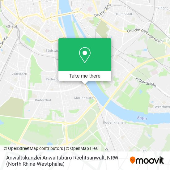 Anwaltskanzlei Anwaltsbüro Rechtsanwalt map