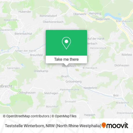 Карта Teststelle Winterborn