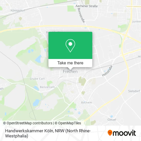 Карта Handwerkskammer Köln