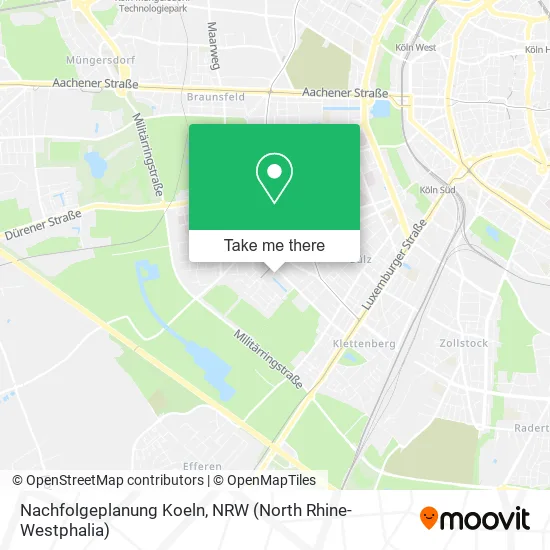 Карта Nachfolgeplanung Koeln