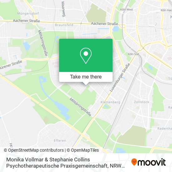 Monika Vollmar & Stephanie Collins Psychotherapeutische Praxisgemeinschaft map