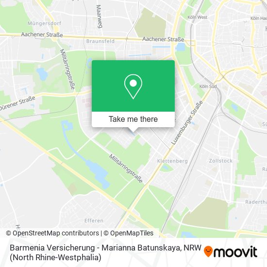 Barmenia Versicherung - Marianna Batunskaya map