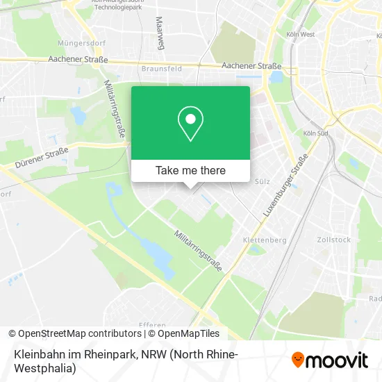 Карта Kleinbahn im Rheinpark