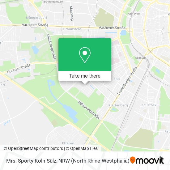 Mrs. Sporty Köln-Sülz map