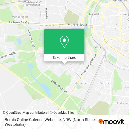 Bernis Online Galeries Webseite map