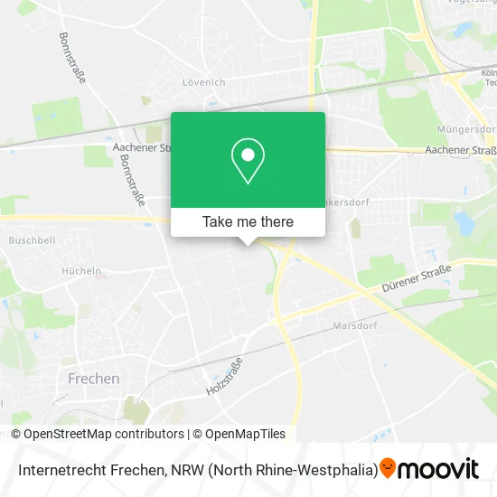 Internetrecht Frechen map