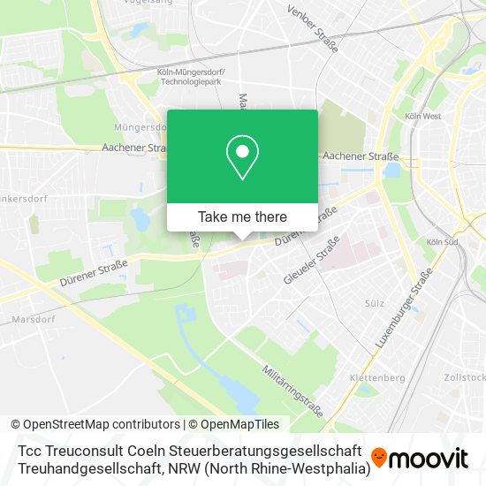 Карта Tcc Treuconsult Coeln Steuerberatungsgesellschaft Treuhandgesellschaft