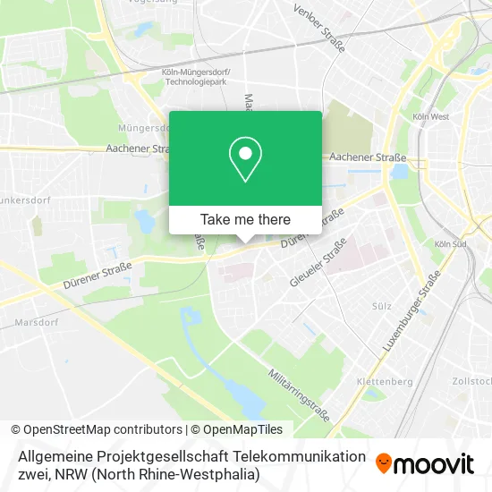 Карта Allgemeine Projektgesellschaft Telekommunikation zwei