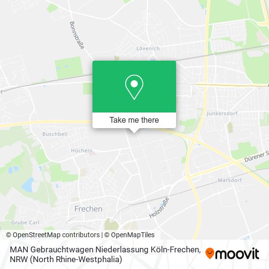 MAN Gebrauchtwagen Niederlassung Köln-Frechen map