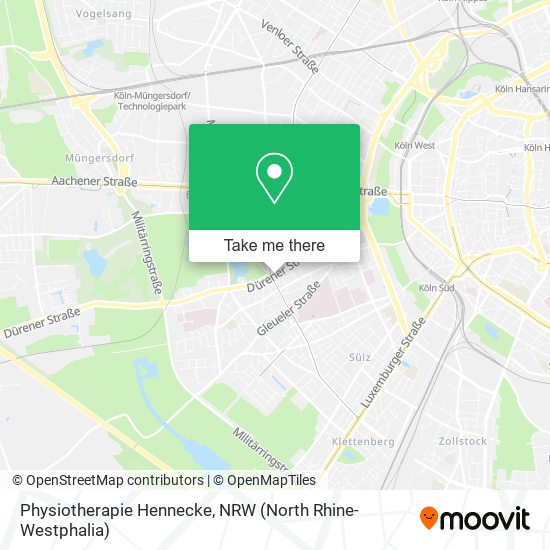 Physiotherapie Hennecke map