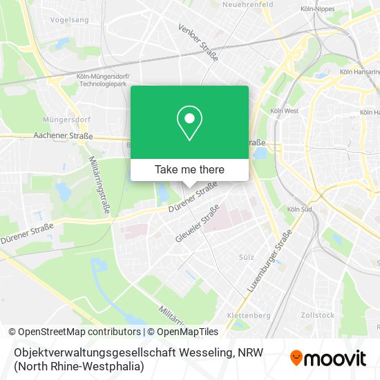 Objektverwaltungsgesellschaft Wesseling map