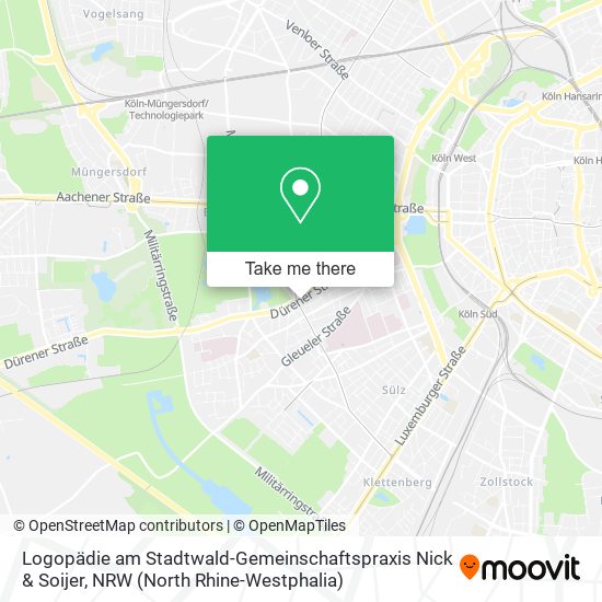 Logopädie am Stadtwald-Gemeinschaftspraxis Nick & Soijer map