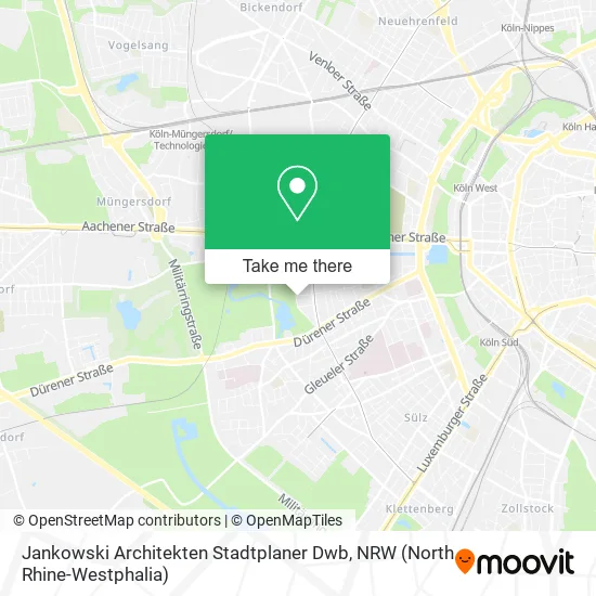 Карта Jankowski Architekten Stadtplaner Dwb