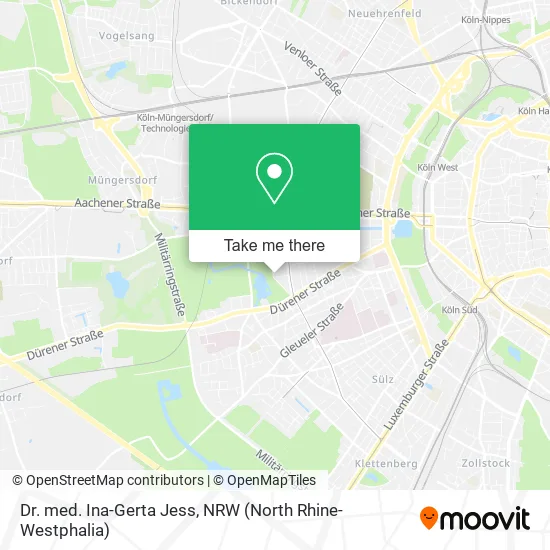 Карта Dr. med. Ina-Gerta Jess