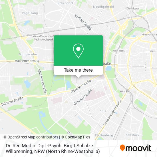 Dr. Rer. Medic. Dipl.-Psych. Birgit Schulze Willbrenning map