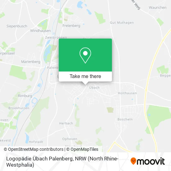 Карта Logopädie Übach Palenberg