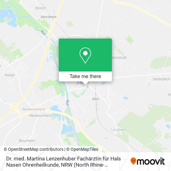 Dr. med. Martina Lenzenhuber Fachärztin für Hals Nasen Ohrenheilkunde map
