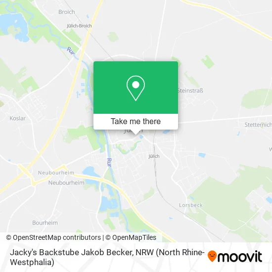 Карта Jacky's Backstube Jakob Becker