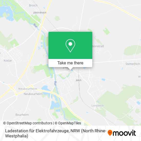 Ladestation für Elektrofahrzeuge map