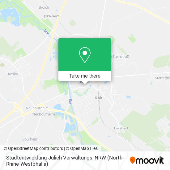 Stadtentwicklung Jülich Verwaltungs map