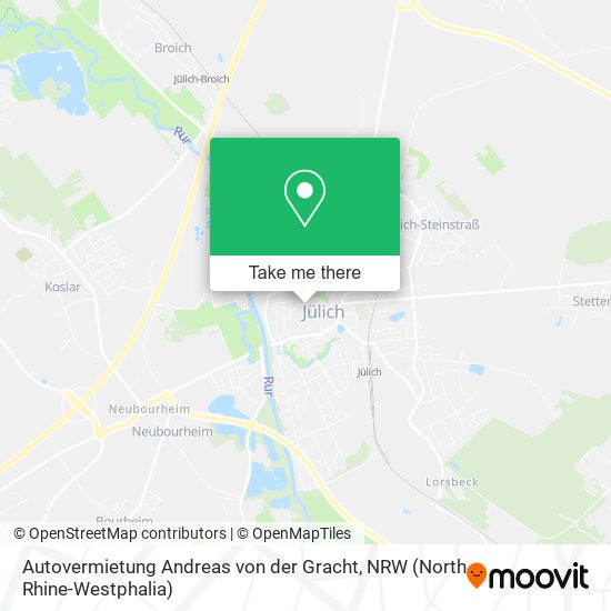 Autovermietung Andreas von der Gracht map