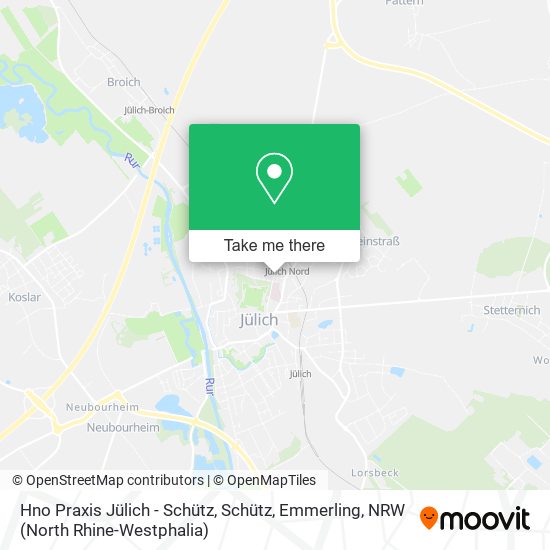 Hno Praxis Jülich - Schütz, Schütz, Emmerling map
