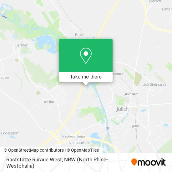 Raststätte Ruraue West map