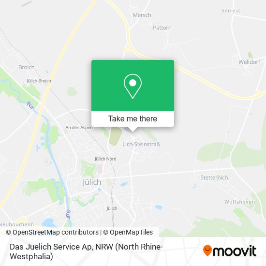 Das Juelich Service Ap map