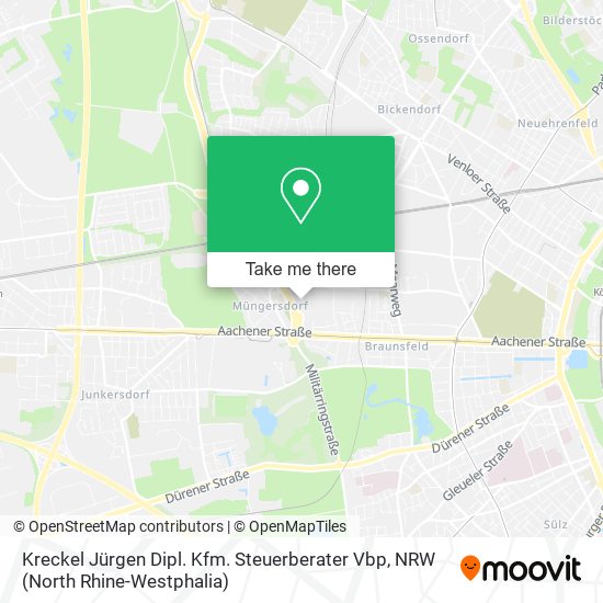 Kreckel Jürgen Dipl. Kfm. Steuerberater Vbp map
