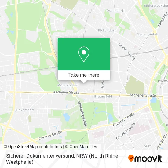 Sicherer Dokumentenversand map