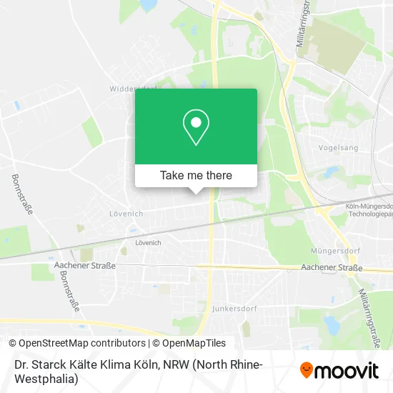 Карта Dr. Starck Kälte Klima Köln