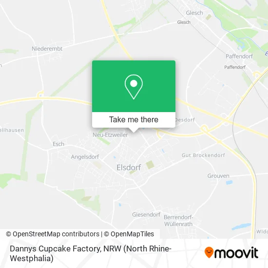 Карта Dannys Cupcake Factory
