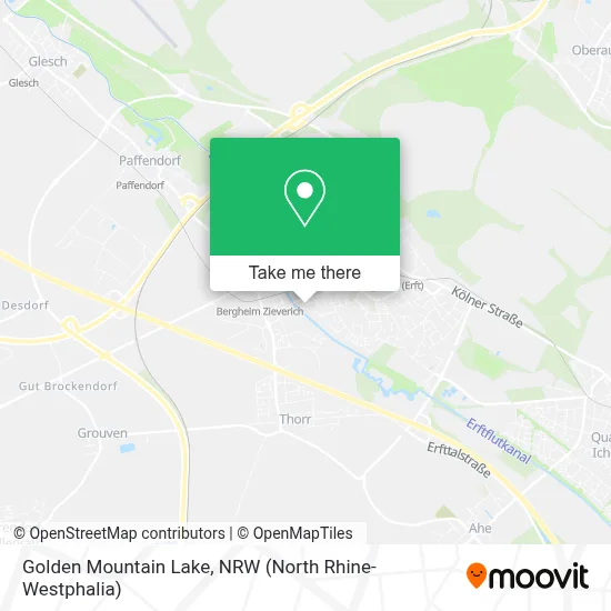 Golden Mountain Lake map