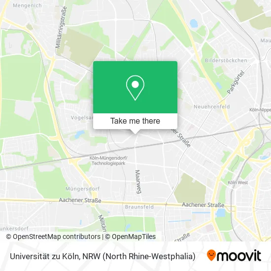 Карта Universität zu Köln