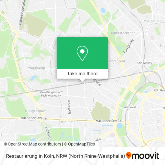 Карта Restaurierung in Köln