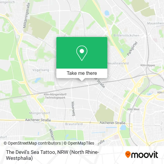 The Devil's Sea Tattoo map