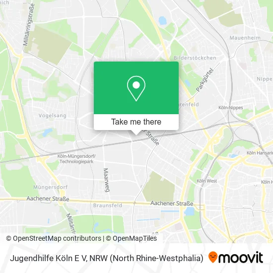 Карта Jugendhilfe Köln E V