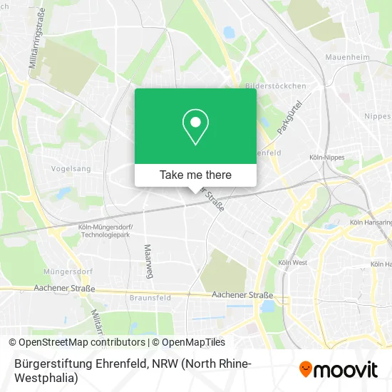 Карта Bürgerstiftung Ehrenfeld