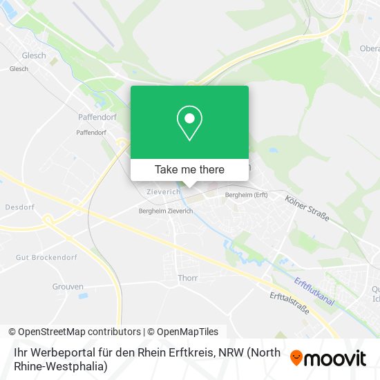Карта Ihr Werbeportal für den Rhein Erftkreis