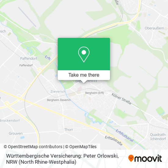 Württembergische Versicherung: Peter Orlowski map