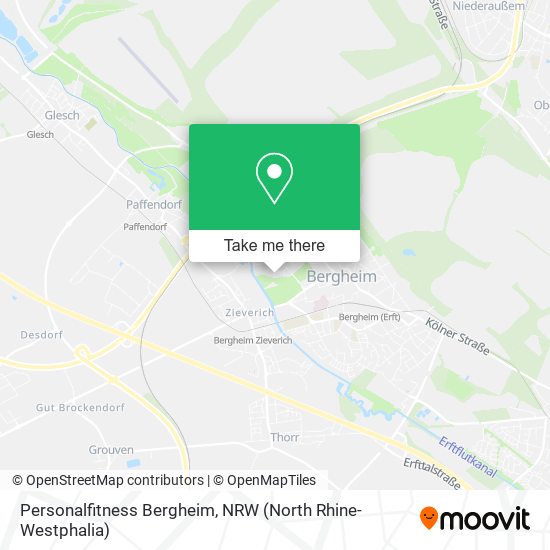 Personalfitness Bergheim map
