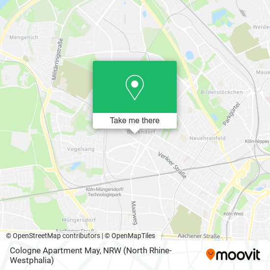 Cologne Apartment May map