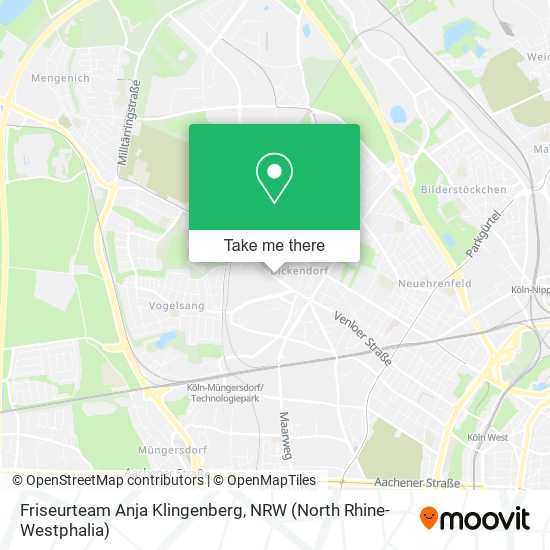 Friseurteam Anja Klingenberg map