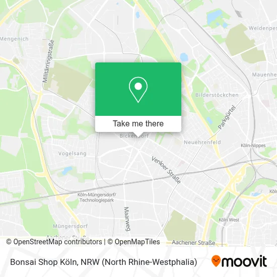 Bonsai Shop Köln map