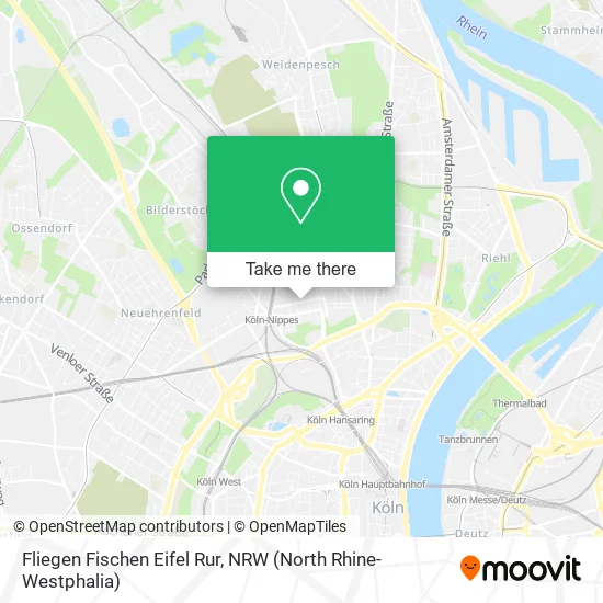 Карта Fliegen Fischen Eifel Rur