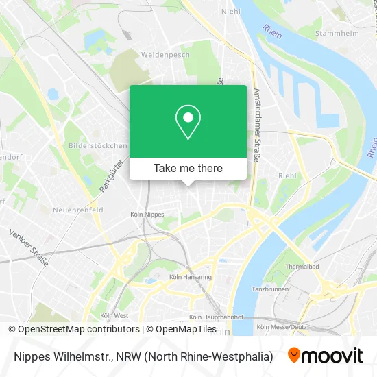 Карта Nippes Wilhelmstr.