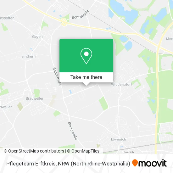 Карта Pflegeteam Erftkreis