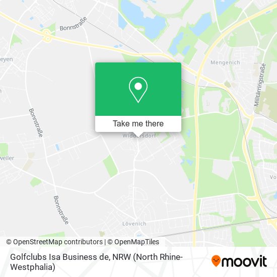 Golfclubs Isa Business de map