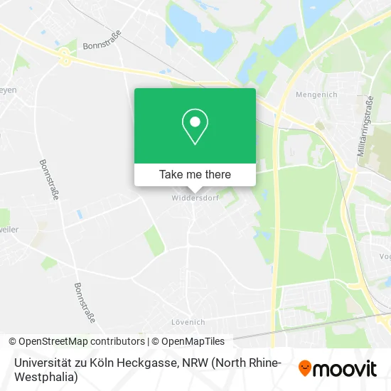 Карта Universität zu Köln Heckgasse