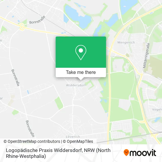 Карта Logopädische Praxis Widdersdorf